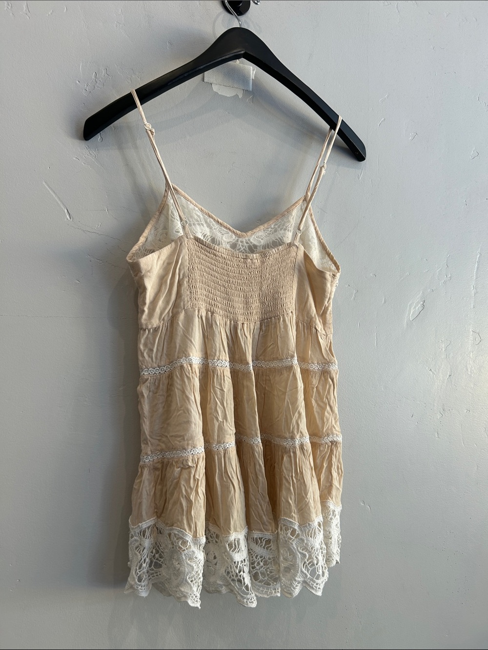Free People Lace Cream Babydoll Top - Picture 6 of 7